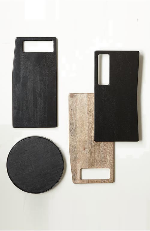 Creative Brands Top Handle Serving Board In Black