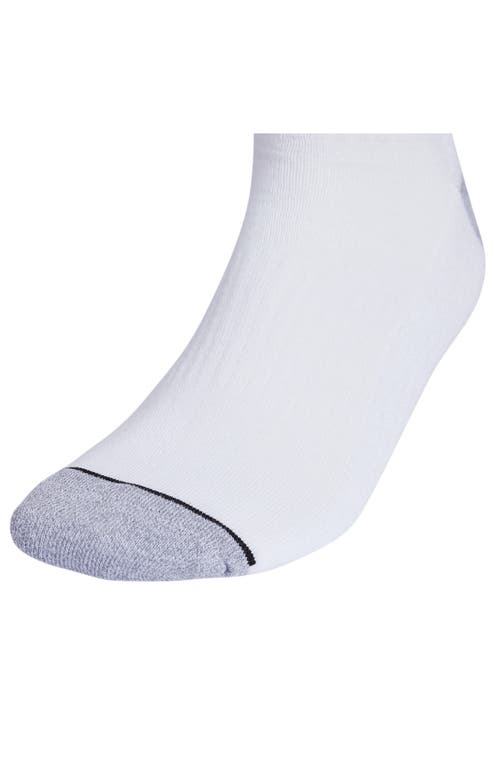 Shop Adidas Originals Adidas Climacool 3-pack High Quarter Length Socks In White/grey/black