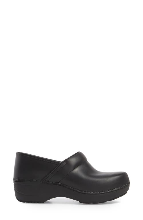 Dansko Pro Xp 2.0 Clog In Black Waterproof Leather