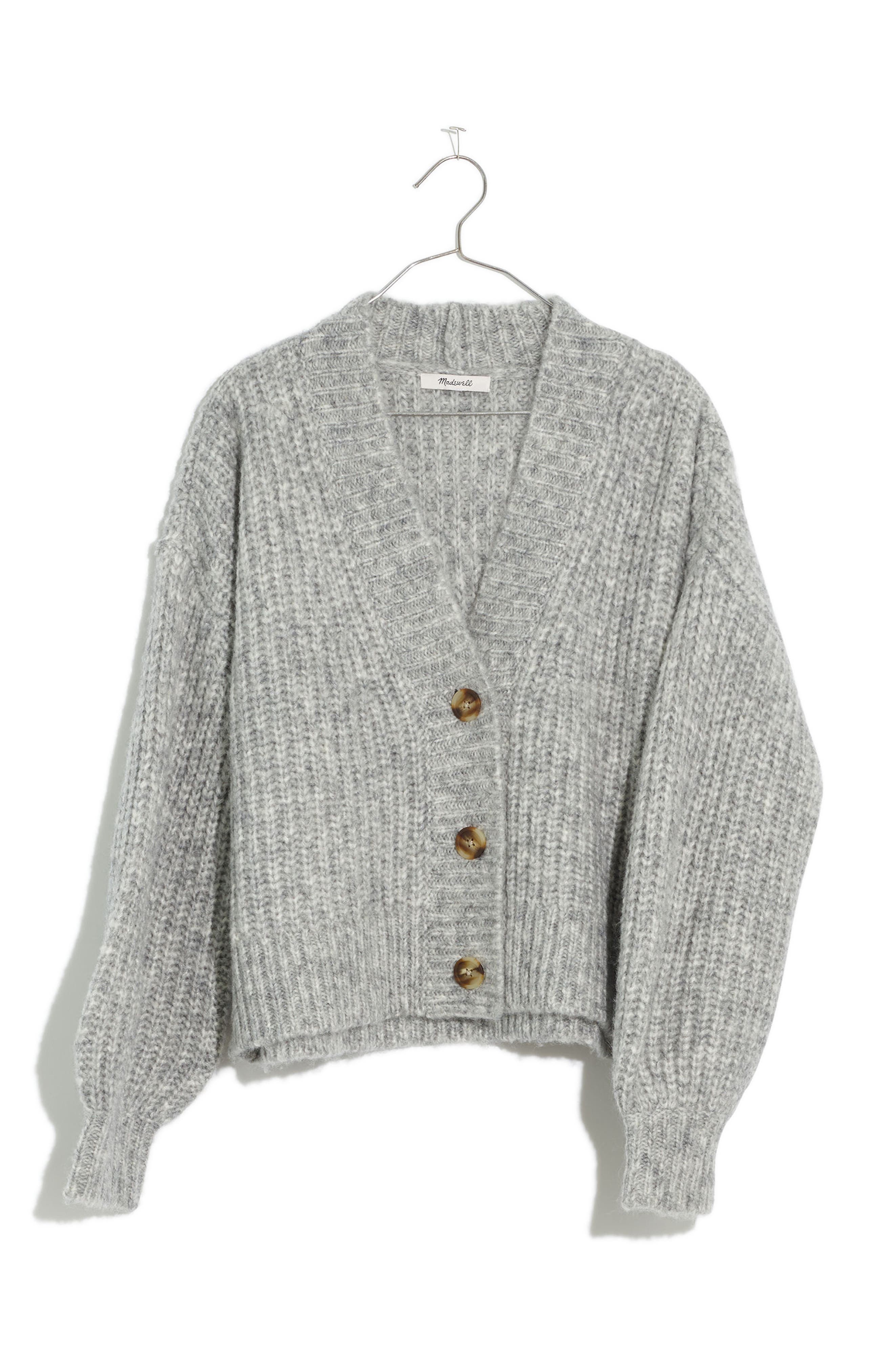 madewell grey cardigan