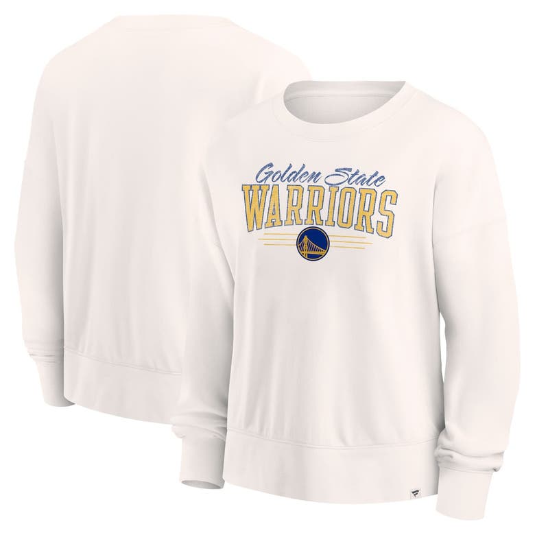 Shop Fanatics Branded Cream Golden State Warriors Close The Game Pullover Sweatshirt