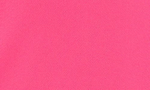 Shop Cece Bubble Sleeve Stretch Crepe Knit Top In Bright Rose Pink
