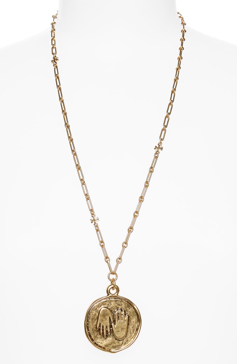 Tory Burch Roxanne Medallion Chain Necklace | Nordstrom