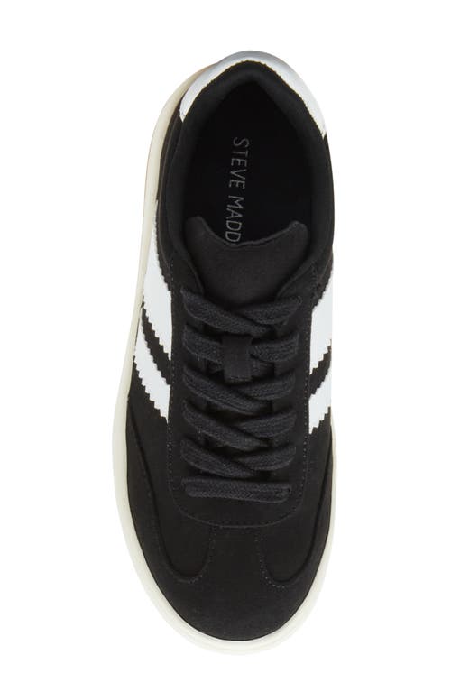 Shop Steve Madden Kids' Jfield Platform Sneaker In Black Metallic