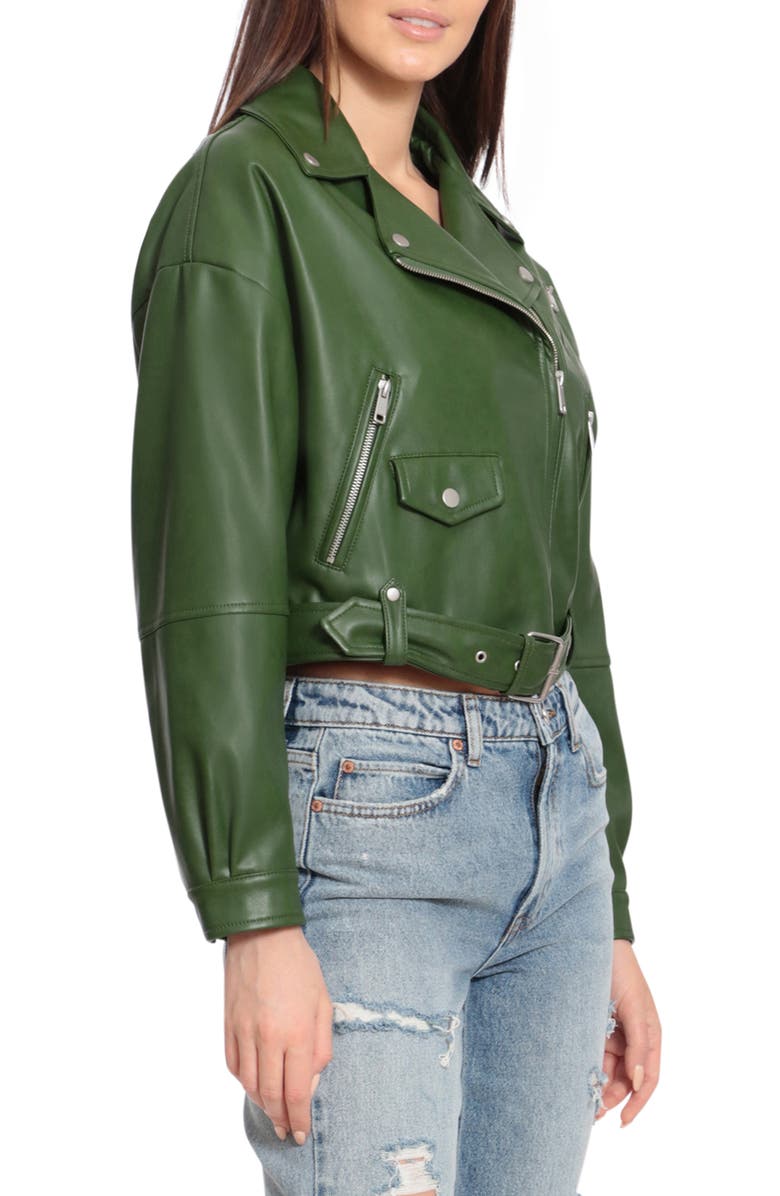 MELTTHELADY cropped leather like jacket | www.jarussi.com.br