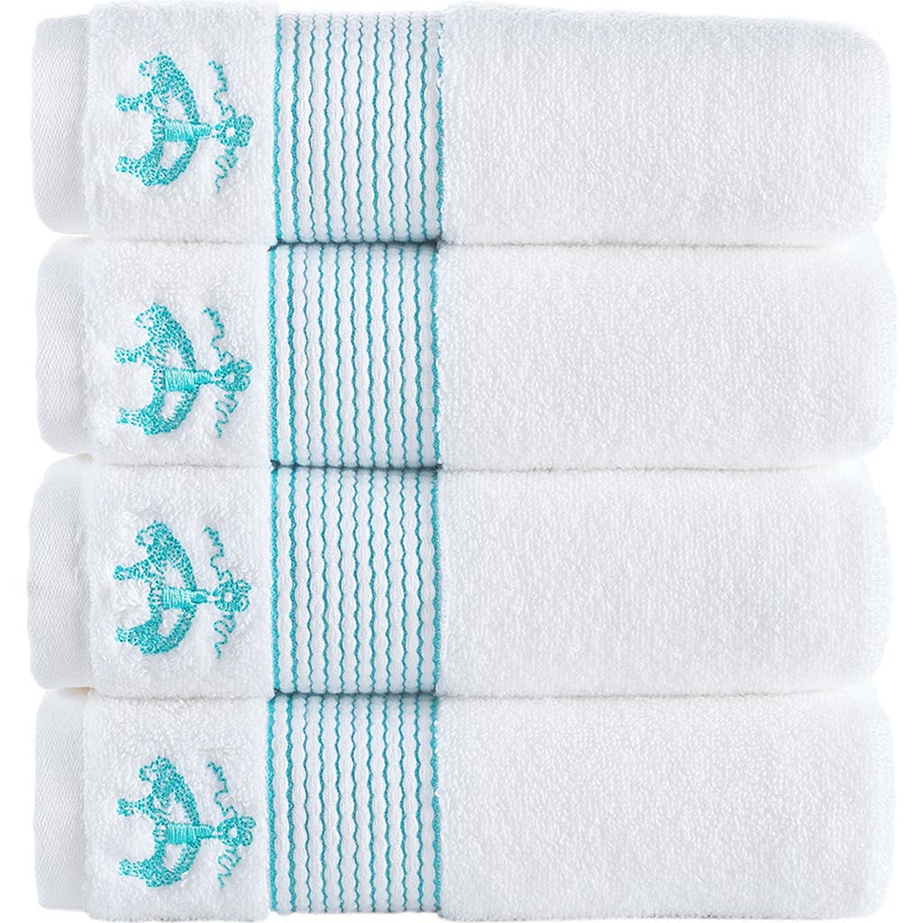 BROOKS BROTHERS BROOKS BROTHERS 4-PIECE ROBE STRIPE COTTON TOWEL SET