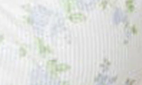 Edikted Scrunched Floral Underwire Bikini Top In White