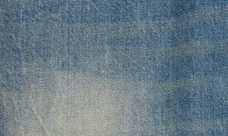 Shop Balmain Regular Fit Sanded & Whiskered Jeans In 6ff Blue Jeans