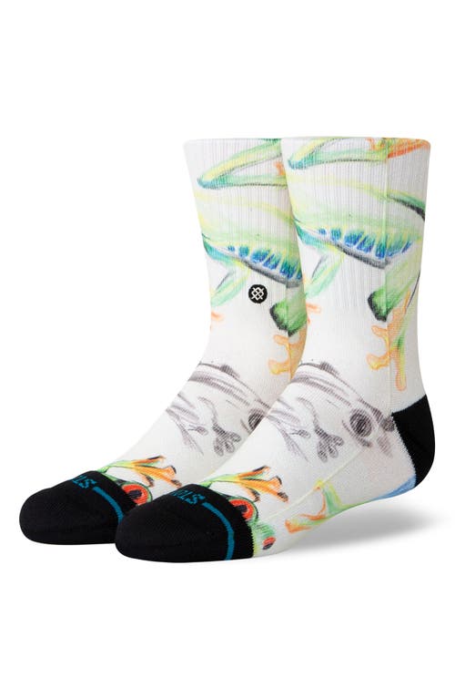 Shop Stance Kids' Stick To It Crew Socks In Canvas