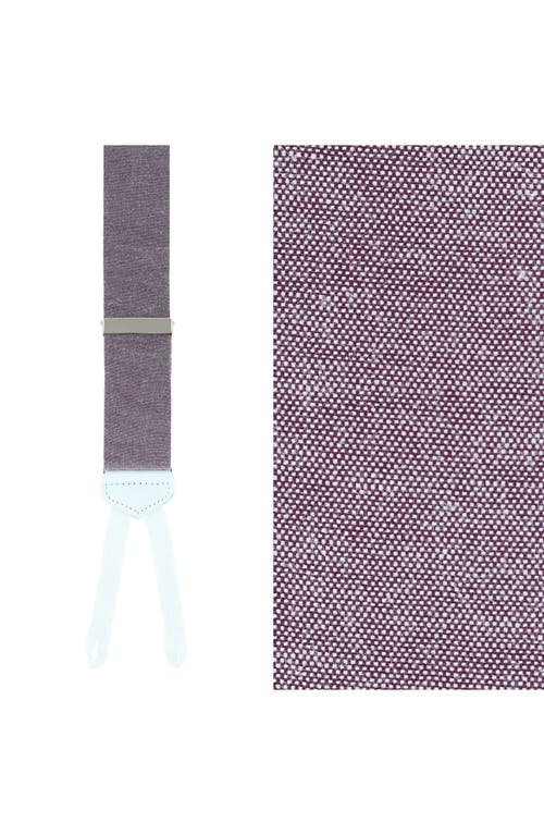 Shop Trafalgar Louisville Chambray Suspenders In Purple