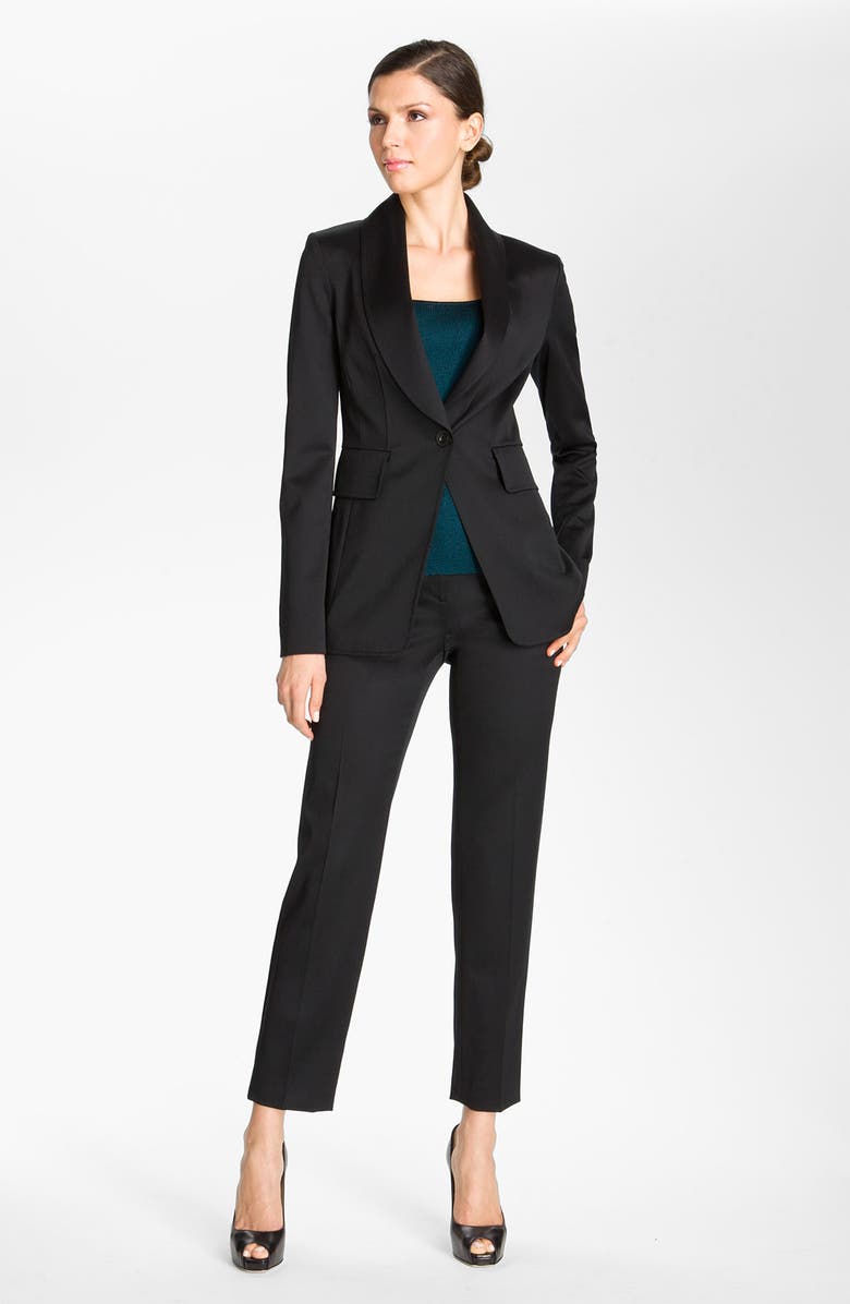 St. John Collection Wool Venetian Fitted Blazer | Nordstrom