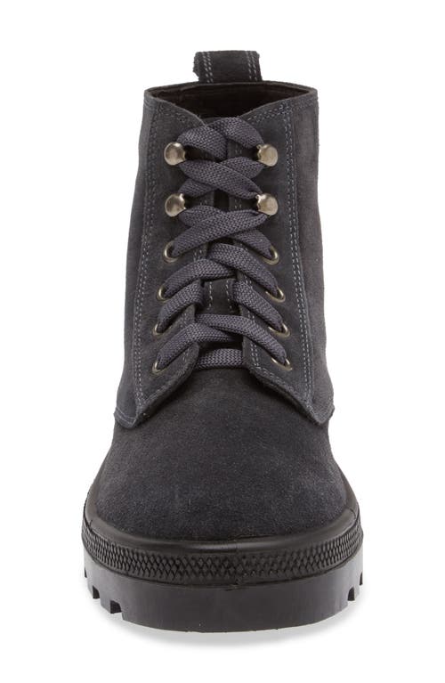 Naot Canoe Lug Boot In Charcoal Suede