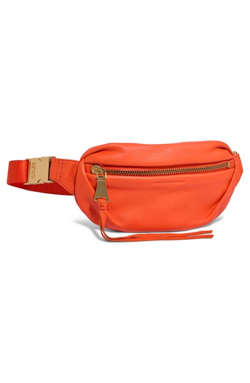 Shop Aimee Kestenberg Milan Leather Belt Bag In Flame