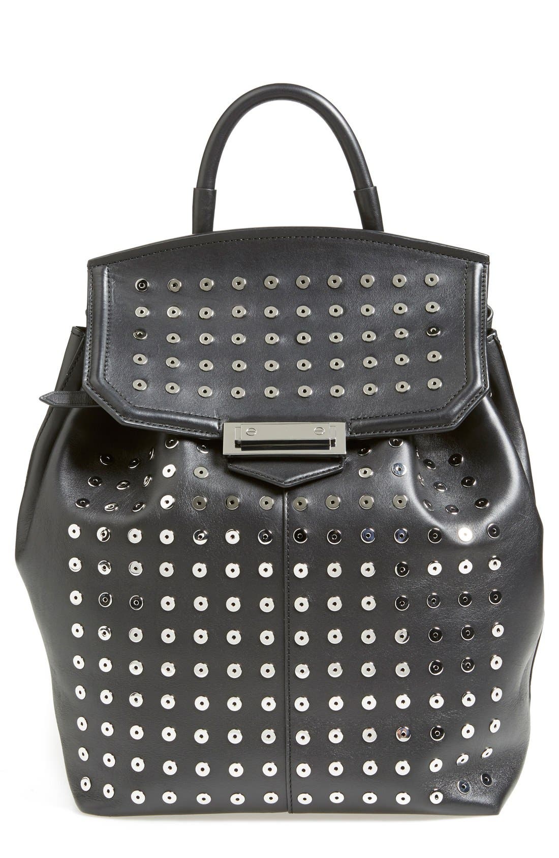 Alexander Wang 'Prisma Eyelet Studded' Leather Backpack Nordstrom