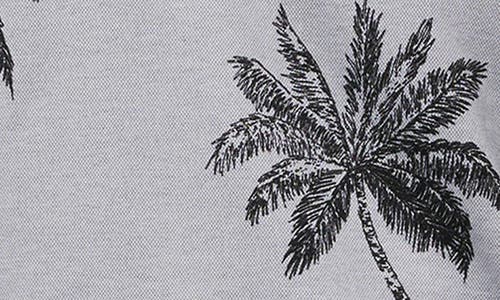 Shop Travismathew Mesic Palm Tree Polo In Heather Grey