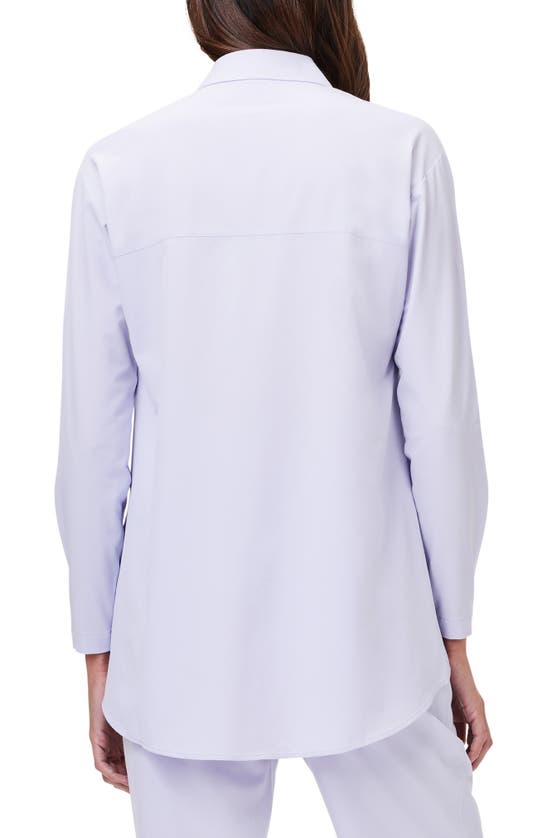 Nz Active By Nic+zoe Performance Snap-up Shirt In Wisteria