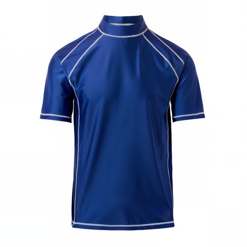 Uv Skinz Short Sleeve Active Sun & Swim Shirt In Dark Navy