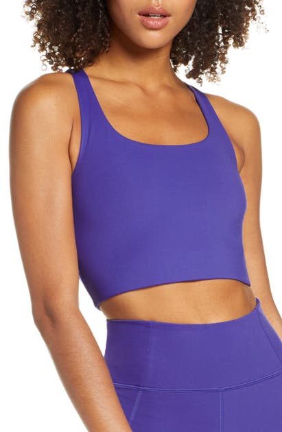 Girlfriend Collective Paloma Sports Bra In Pansy