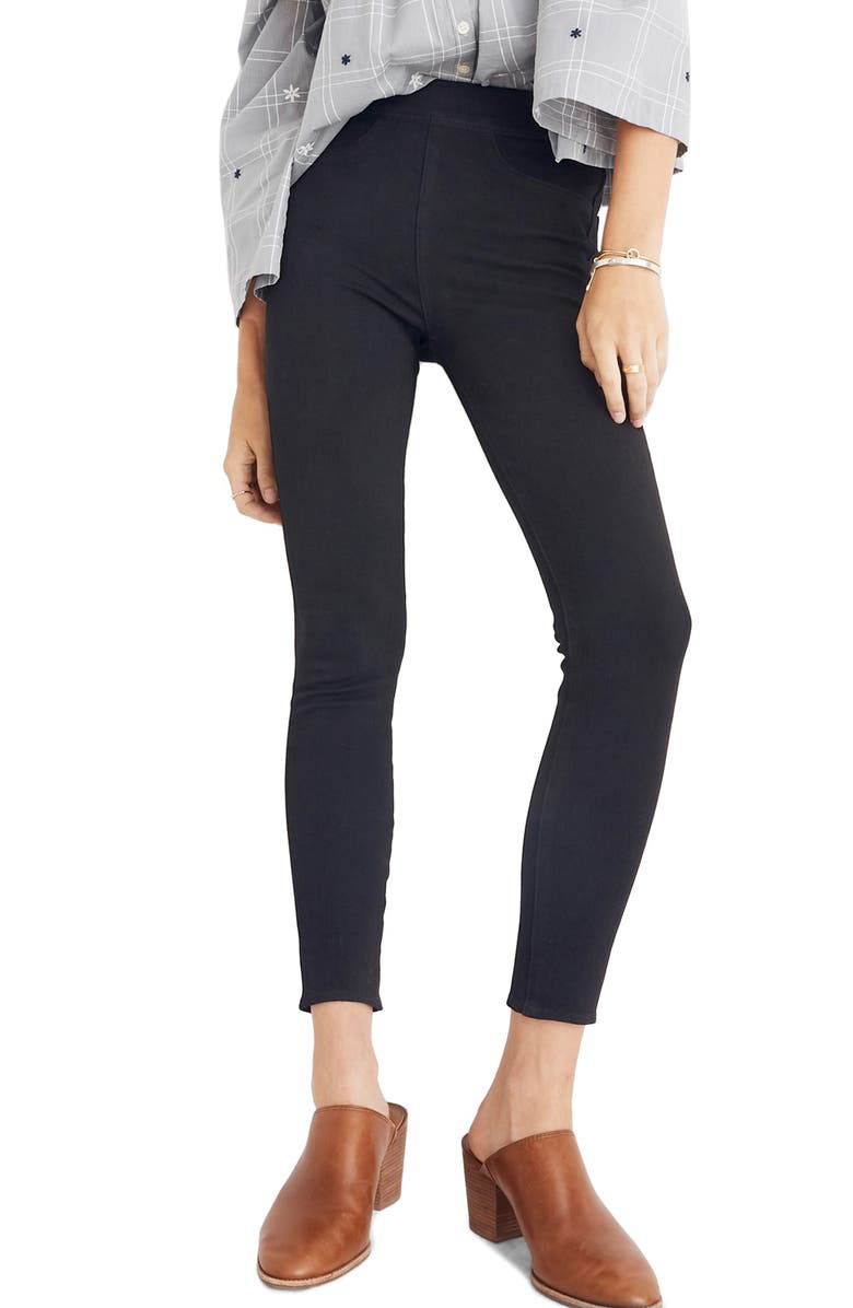 Madewell Pull-On Jeans (Black Frost) | Nordstrom