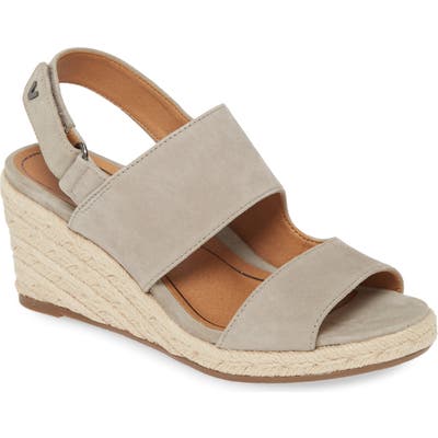 Vionic Brooke Wedge Sandal- Grey