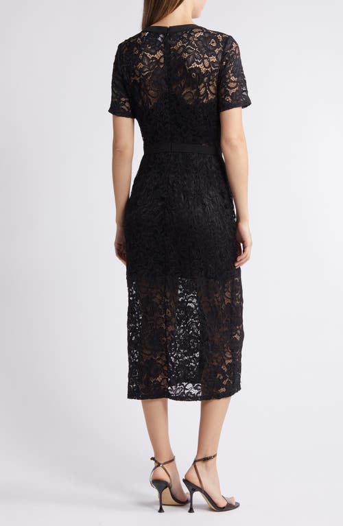 Shop Sam Edelman Lace Sheath Dress In Black