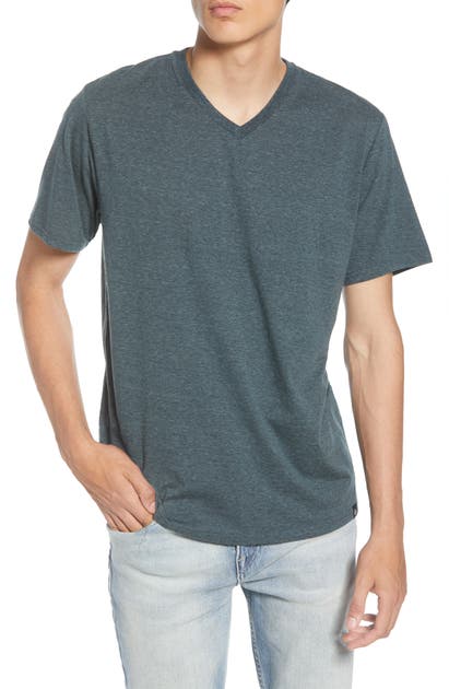 Threads 4 Thought Slim Fit V-neck T-shirt In Gunmetal