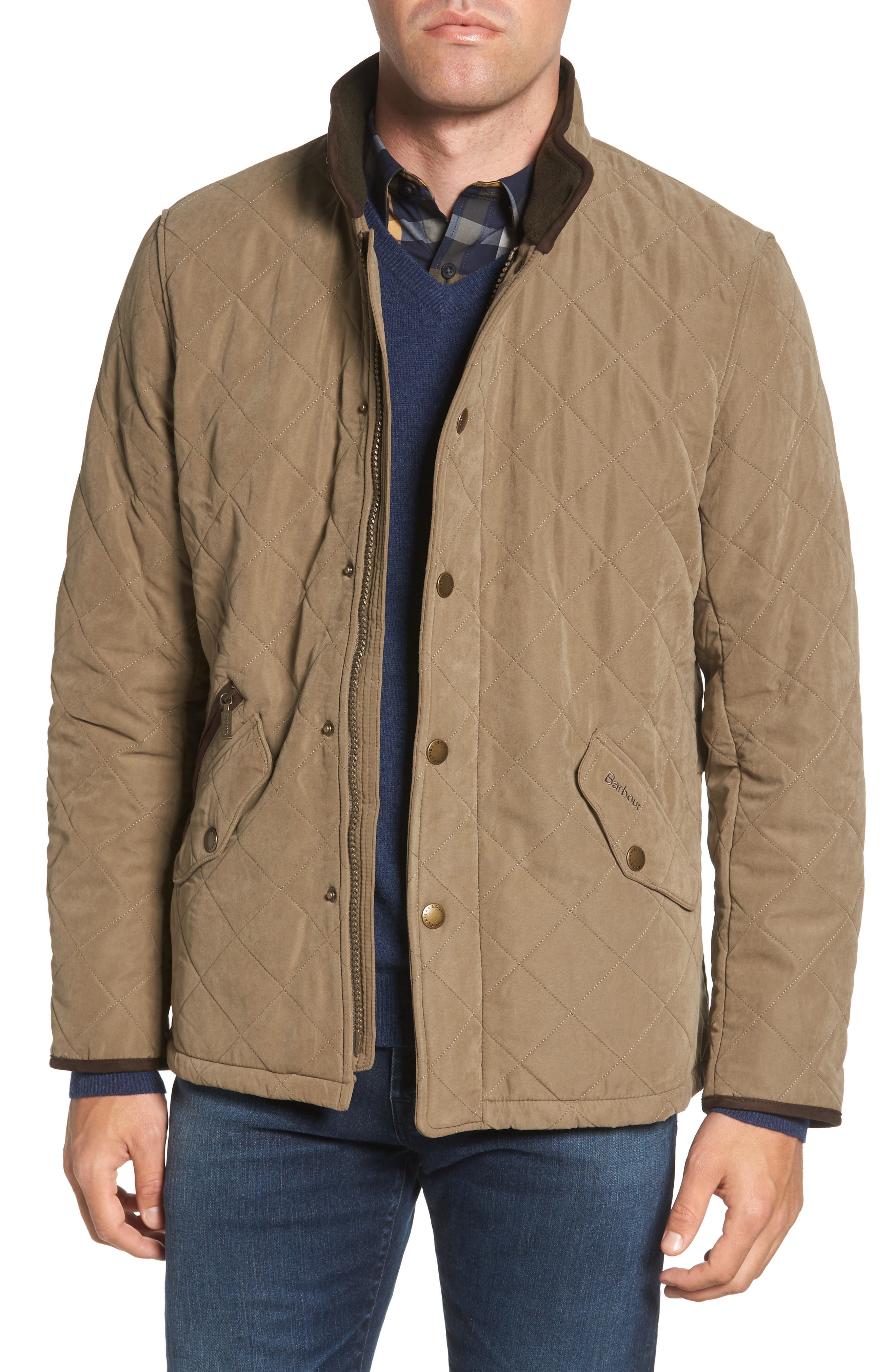 barbour brown quilted jacket