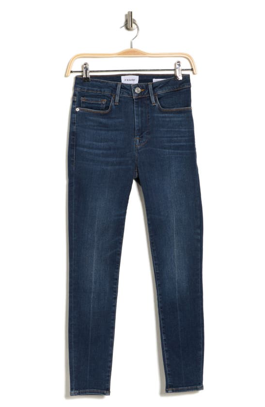 Shop Frame Le One Skinny Organic Cotton Blend Crop Jeans In Prima