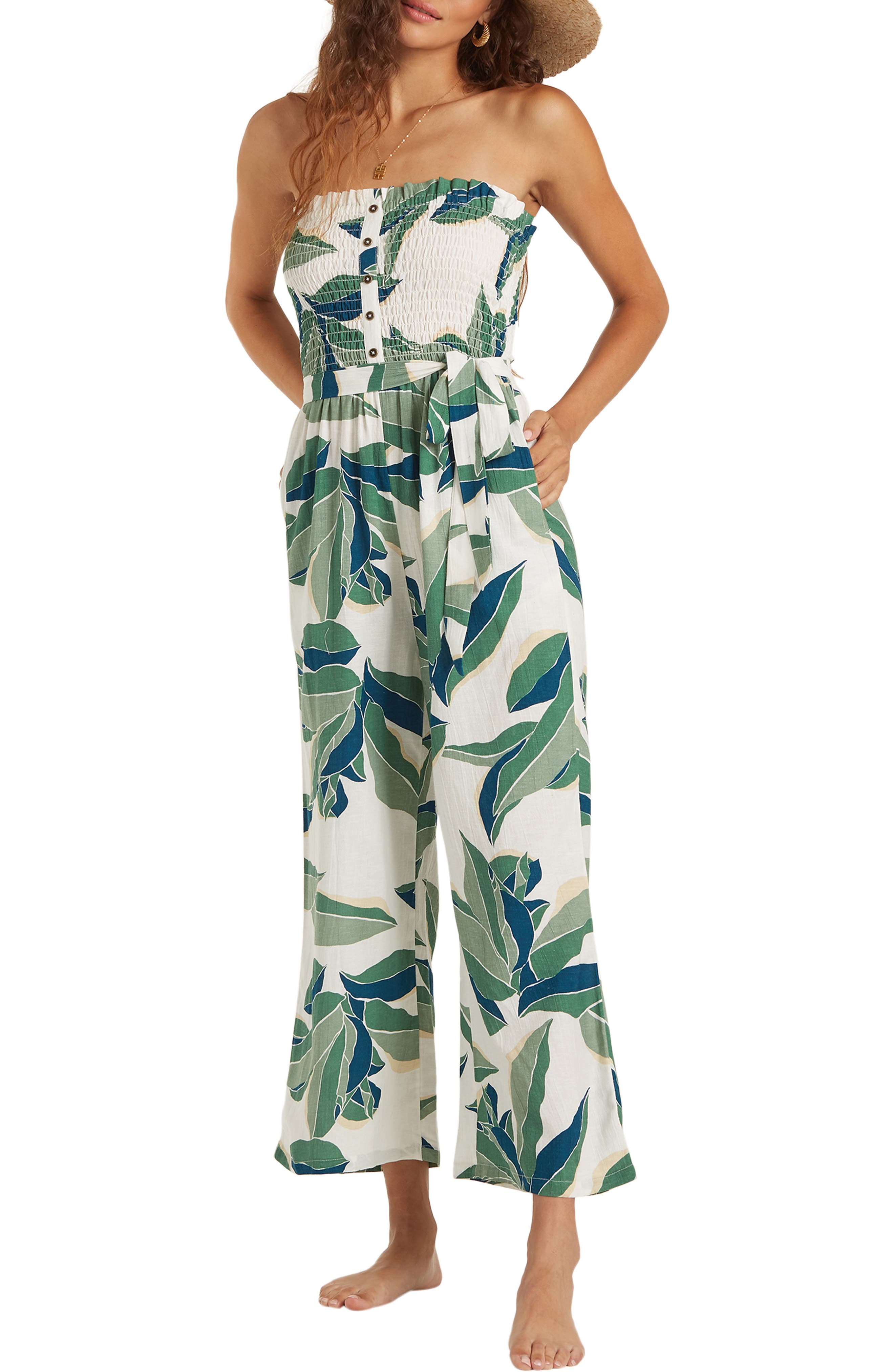 nordstrom strapless jumpsuit