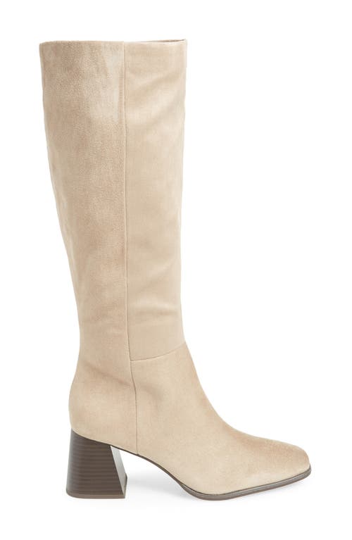 Shop Nordstrom Rack Newbury Block Heel Boot In Beige Taupe