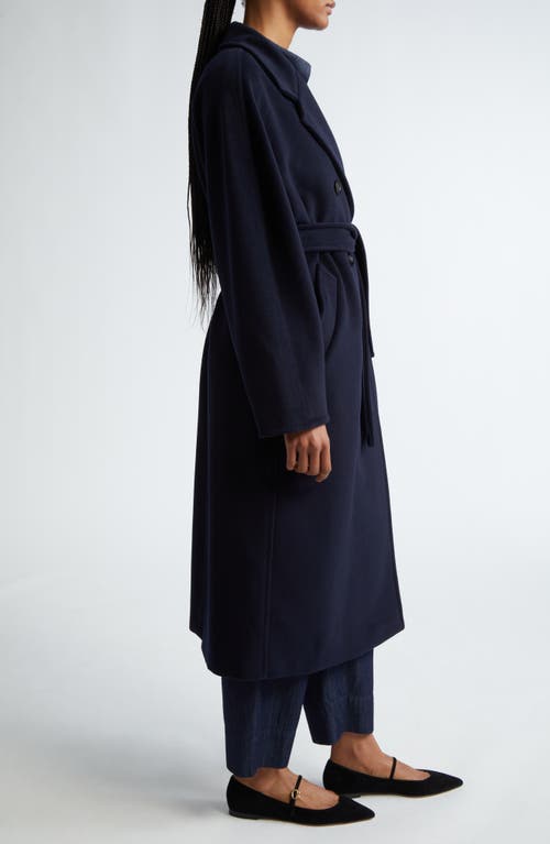 Shop Max Mara Madame Double Breasted Wool & Cashmere Coat In Ultramarine