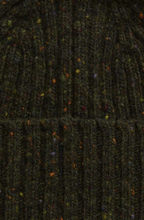 Shop Drake's Cuff Merino Wool Rib Beanie In 300 Mourne Brown