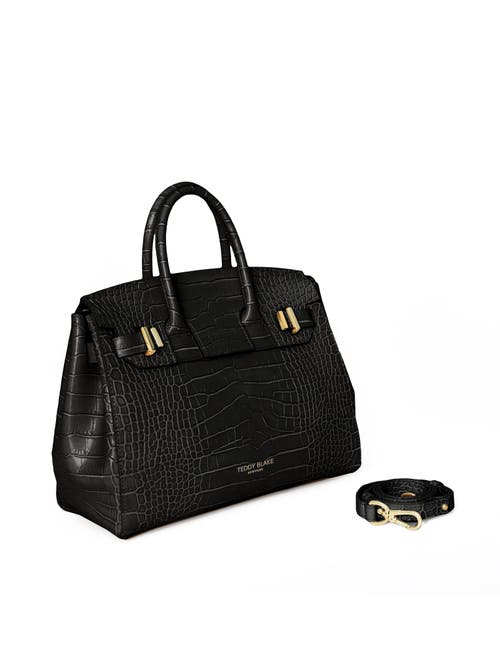 Teddy Blake Gigi Croco Gold 11" In Black