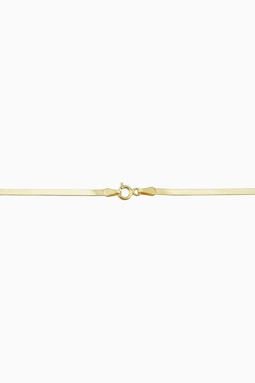 ORADINA ORADINA 14K YELLOW GOLD PARK AVENUE HERRINGBONE CHOKER
