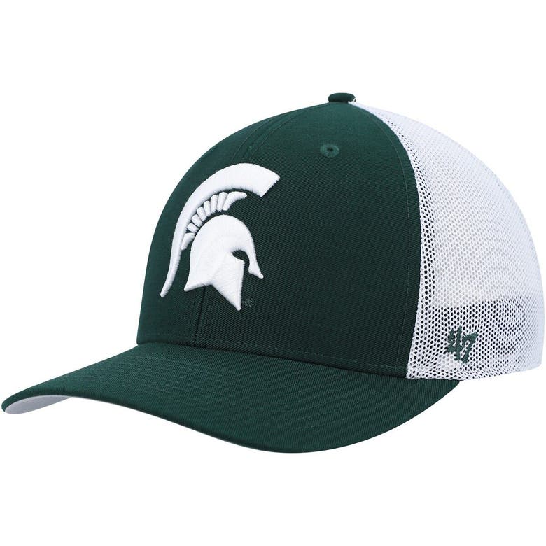 47 ' Green/white Michigan State Spartans Basic Two-tone Trophy Flex Hat ...