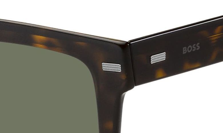 Shop Hugo Boss Boss 53mm Rectangular Sunglasses In Havana