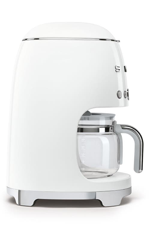 Smeg Drip Filter Stainless-steel Coffee Machine In White