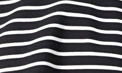 Endless Rose Stripe Crop T-shirt In Black/white