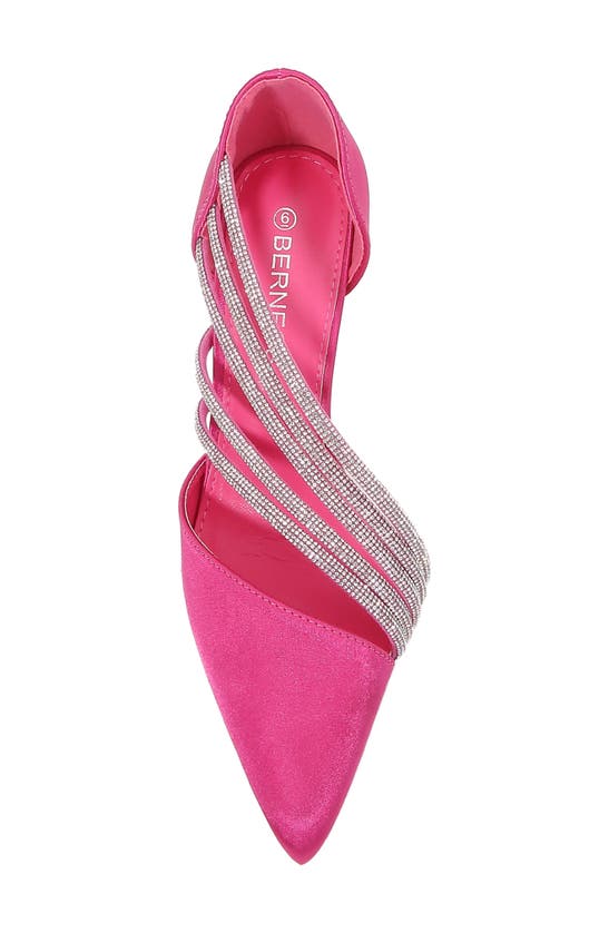 Shop Berness Angie Half D'orsay Pump In Hot Pink