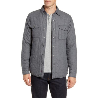 Faherty Bondi Reversible Shirt Jacket, Grey