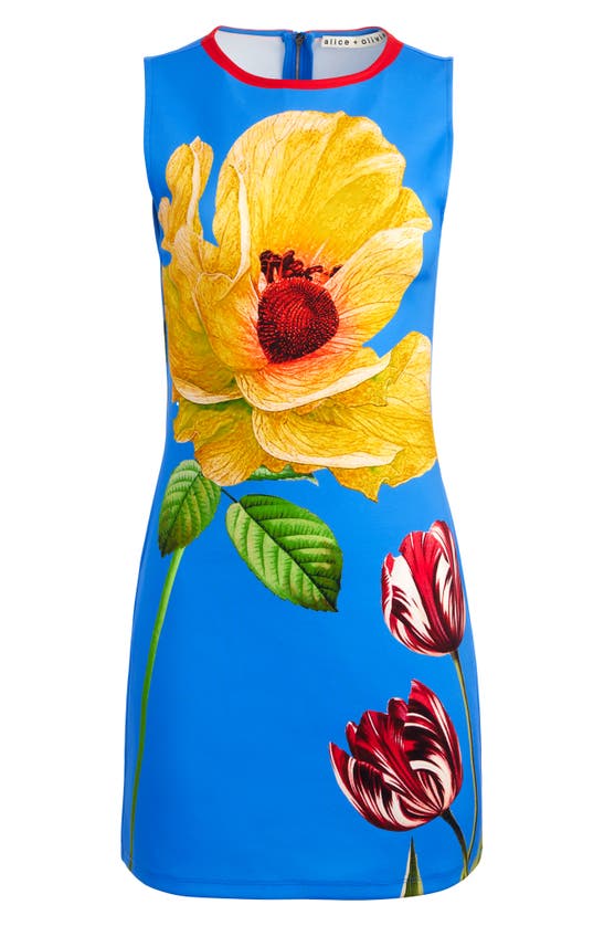 Shop Alice And Olivia Wynell Floral Minidress In Le Parisien