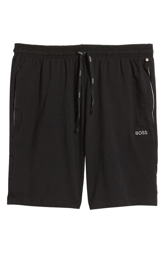 Shop Hugo Boss Boss Mix Match Pajama Shorts In Black