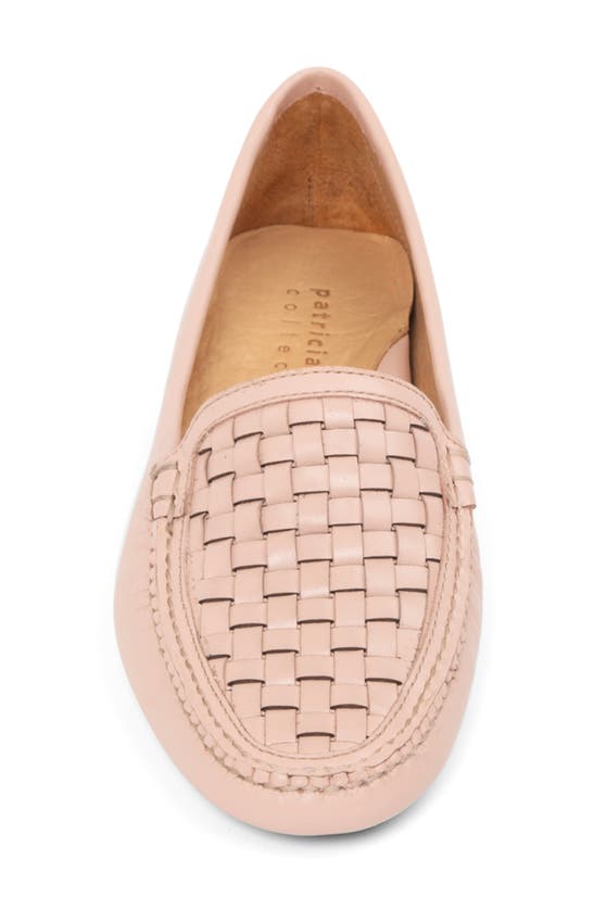 Patricia Green Kelly Woven Driving Loafer In Nude