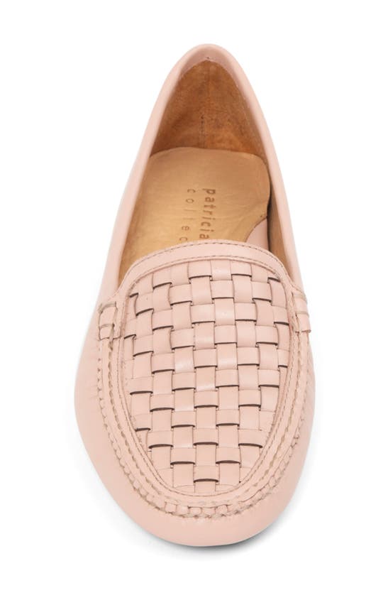 Shop Patricia Green Kelly Woven Driving Loafer In Nude