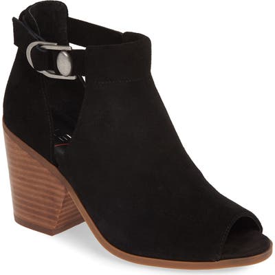 Sole Society Caprica Open Toe Bootie- Black