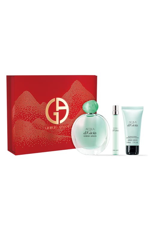 Armani Collezioni Armani Beauty Acqua Di Gioia Eau De Parfum Spray Set (limited Edition) $172 Value In White