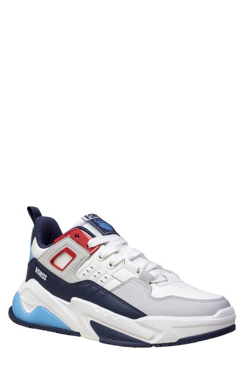 K-Swiss Techna Trainer Hybrid Training Shoe in Sail White/Navy/Red 