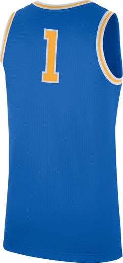 Men's Jordan Brand #1 Blue UCLA Bruins Game Jersey