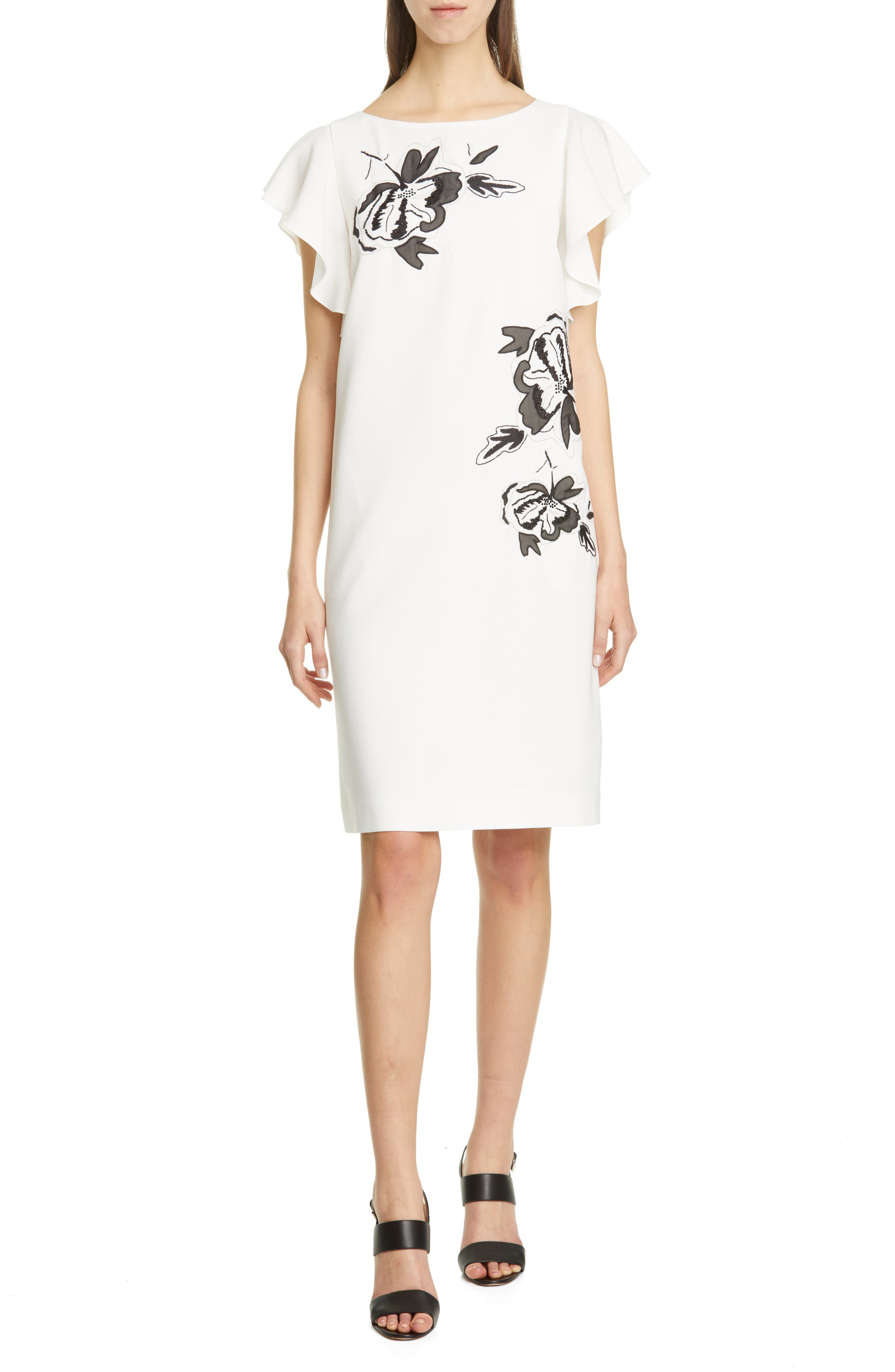 shift cocktail dress embellished