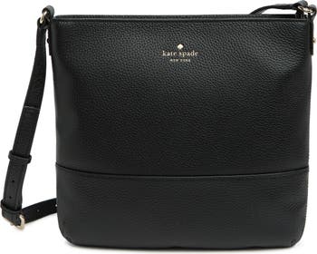 Kate Spade New York Black Mini Carmen Southport Avenue Leather Fold-Over  Bag, Best Price and Reviews